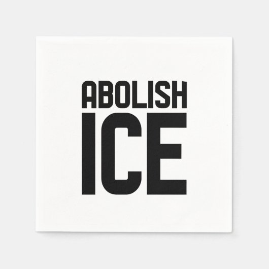 Steun onze immigrant Afschaffen IJsprotest Servet (Voorkant)