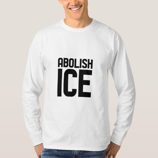 Steun onze immigrant Afschaffen IJsprotest T-shirt (Voorkant)