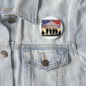 Steun onze soldaten van de troepen ronde button 5,7 cm (In situ)
