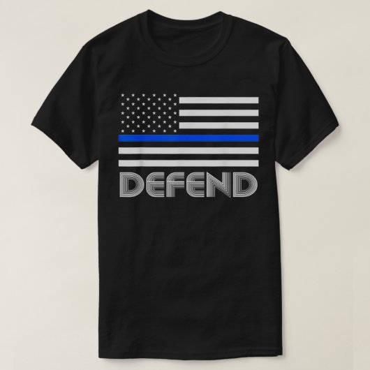 Steun onze T - shirts van de Handhaving van de Wet (Design voorkant)