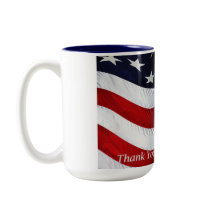 Steun onze troepen Amerikaanse vlag 