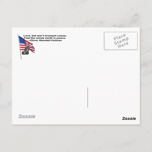 Steun onze troepen briefkaart (Achterkant)