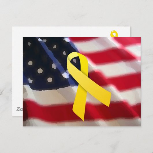 Steun onze troepen briefkaart (Voorkant / Achterkant)