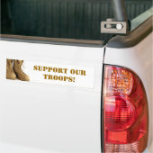 Steun onze troepen! Bumpersticker (Op Truck)