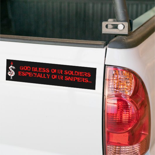 Steun onze troepen bumpersticker (Op Truck)