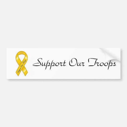 Steun Onze Troepen Bumpersticker (Voorkant)