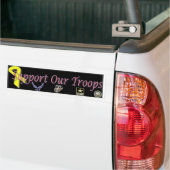 Steun onze troepen bumpersticker (Op Truck)