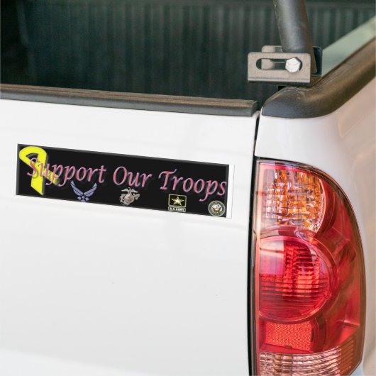 Steun onze troepen bumpersticker (Op Truck)
