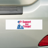 Steun Onze Troepen Bumpersticker (Op auto)