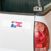 Steun Onze Troepen Bumpersticker (Op Truck)