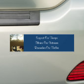 Steun onze troepen, eer onze veteranen bumpersticker (Op auto)