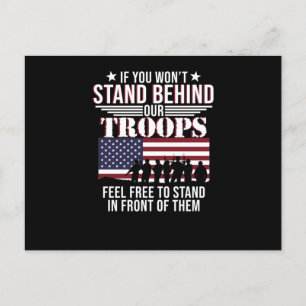Steun onze troepen Fijne Veteranendag Briefkaart