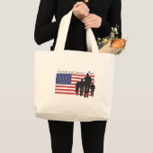 Steun onze troepen grote tote bag (Voorkant (product))