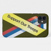 Steun onze troepen iPhone Case (Achterkant (horizontaal))