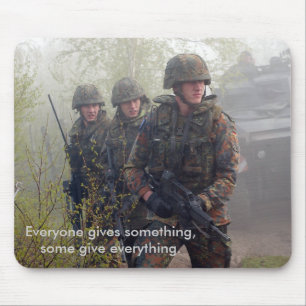 Steun onze troepen Mousepad Muismat