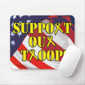 Steun onze troepen Mousepad Muismat (Met muis)