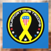 Steun Onze Troepen Patriottisch Raamsticker (Vel 2)