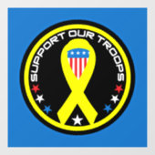 Steun Onze Troepen Patriottisch Raamsticker (Vel)