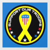 Steun Onze Troepen Patriottisch Raamsticker (Vel)