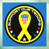 Steun Onze Troepen Patriottisch Raamsticker (Vel 3)