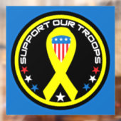 Steun Onze Troepen Patriottisch Raamsticker (Vel 2)