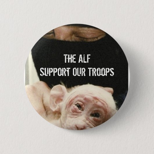 Steun onze troepen! ronde button 5,7 cm (Voorkant)