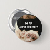 Steun onze troepen! ronde button 5,7 cm (Voorkant /achterkant)