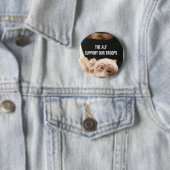 Steun onze troepen! ronde button 5,7 cm (In situ)