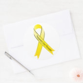 Steun onze troepen ronde sticker (Envelop)