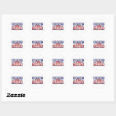Steun onze troepen ronde sticker (Vel)