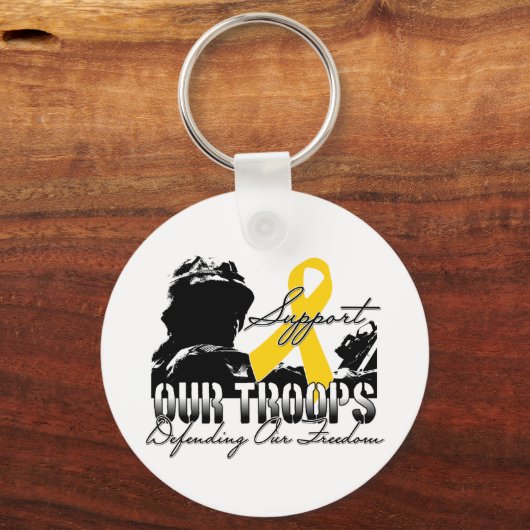 Steun onze troepen sleutelhanger (Voorkant)