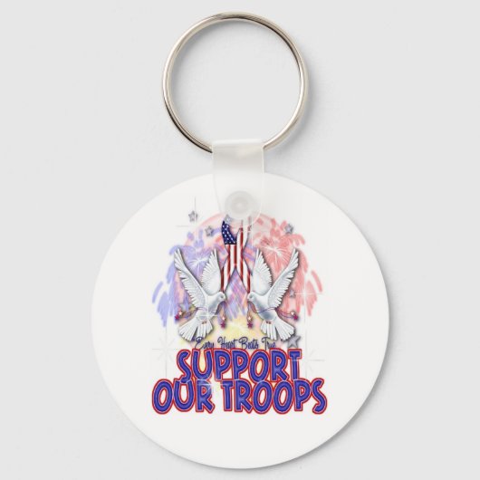 "Steun onze troepen" Sleutelhanger (Voorkant)