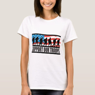 Steun onze troepen t-shirt