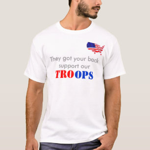 Steun onze troepen t-shirt