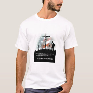 Steun onze troepen t-shirt
