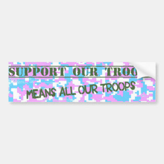 Steun onze troepen Trans Pride Camo Sticker