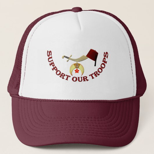 Steun onze troepen trucker pet (Voorkant)