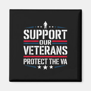 Steun onze veteranen en bescherm het VA-protest Magneet