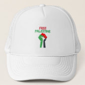 Steun Palestina met dit Vrije Palestina Trucker Pet (Voorkant)