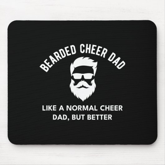 Steun Papa Baard Definitie Cheerleading Grappig _1 Muismat (Voorkant)