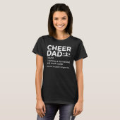 Steun Papa Definitie Dochter Grootste Fan Cheerl T-shirt (Voorkant volledig)