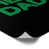 Steun Papa Groen Cheerleading _1 Poster (Hoek)