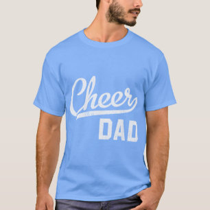 Steun papa trots Cheerleading papa cadeau meisje T-shirt