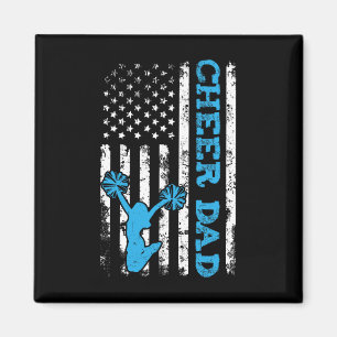 Steun Papa Usa Amerikaanse Vlag Cheerleader Papa B Magneet