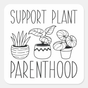 Steun Plant Ouderschap Vierkante Sticker