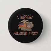 Steun President Trump Buttonnen Badges Ronde Button 5,7 Cm (Voorkant)