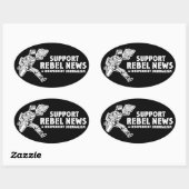 Steun Rebel Nieuws Stickers (Vel)
