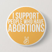 Steun! Ronde Button 7,6 Cm (Voorkant)