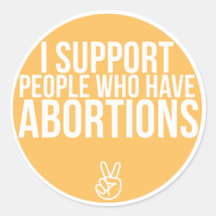 Steun! Ronde Sticker