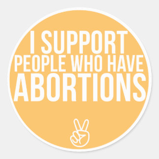 Steun! Ronde Sticker